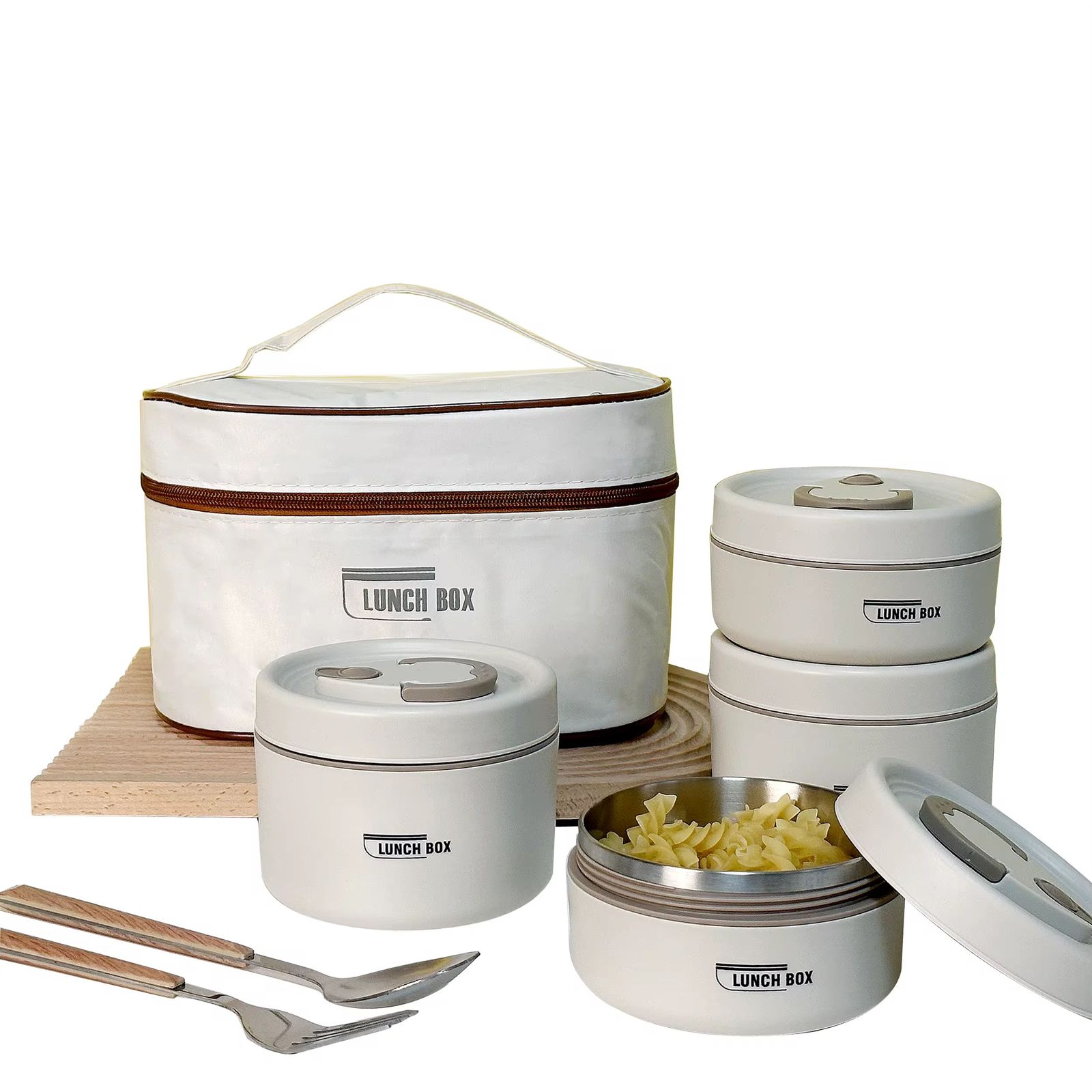 Lonchera térmica con 4 recipientes